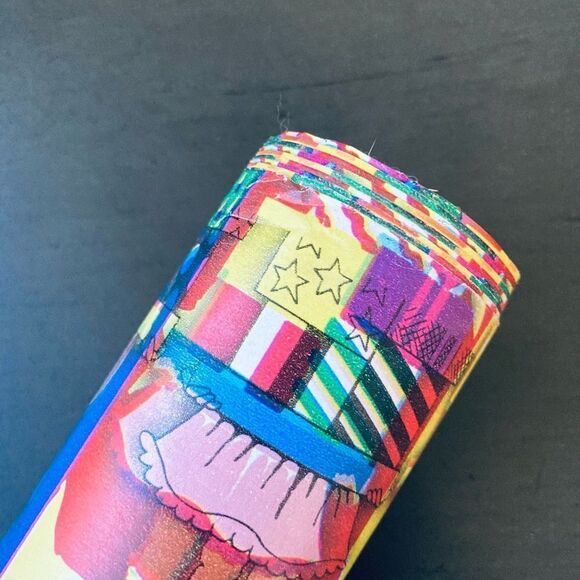 Vintage Multicolor Gift Wrapping Paper Roll - Picture 3 of 3